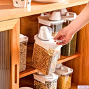 Recipiente Hermético Organizador para Armazenamentos com Copo de Medição - Conjunto de 2 Recipientes