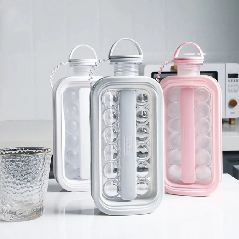 Ice Bottle 2 em 1 – Garrafa Portátil e Forma de Gelo (Cores Sortidas)