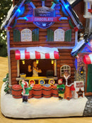 CENÁRIO VILA NATALINA FABRÍCA DE CHOCOLATE 30CM