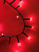 PISCA FESTÃO 1500 LEDS 40 METROS VERMELHO COM STROBO VERMELHO BIVOLT USO INTERNO E EXTERNO