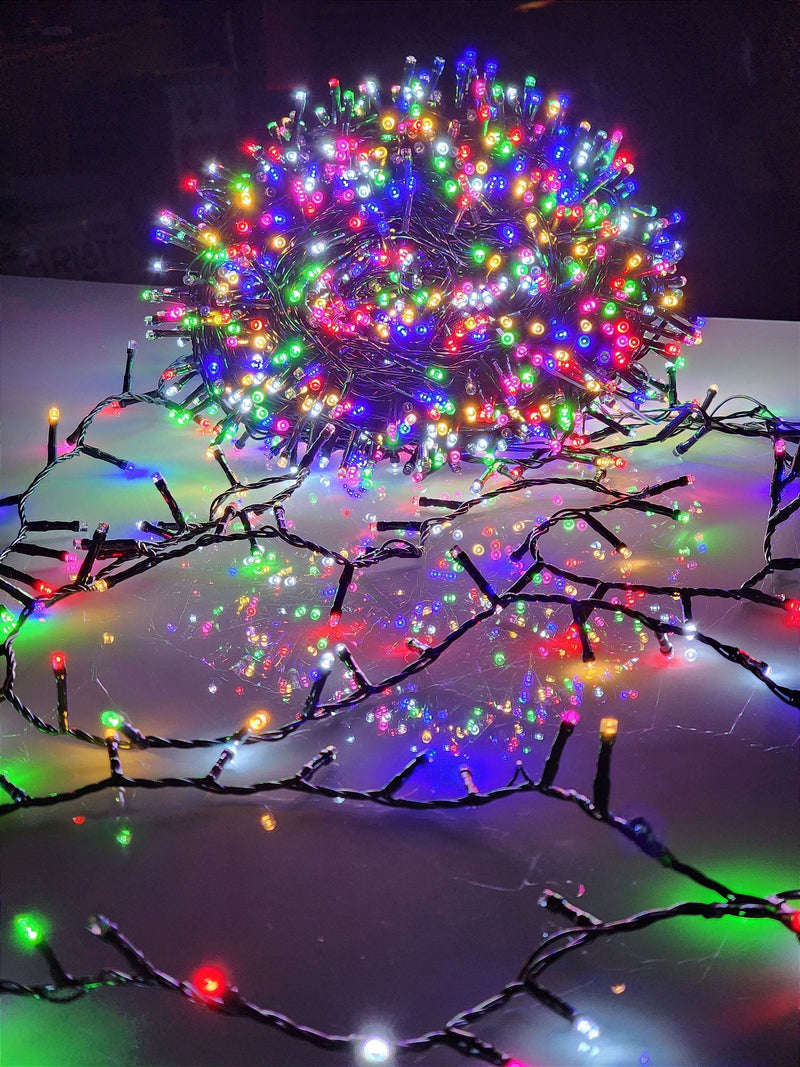 PISCA FESTÃO 1600 LEDS 50 METROS COLORIDO COM STROBO COLORIDO BIVOLT USO INTERNO E EXTERNO - PRÉ VENDA