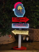 PLACA LUZ INFINITA PLACA PAPAI NOEL 87,6CM